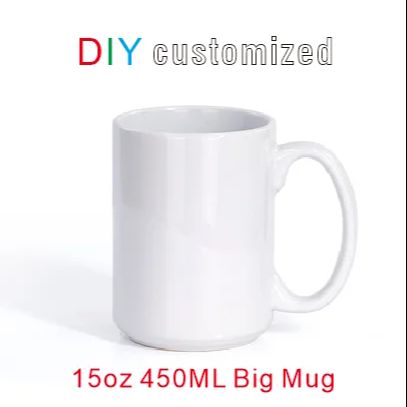 Sublimation Mug White - 450Ml 15Oz Grote Kop Diy Aangepaste