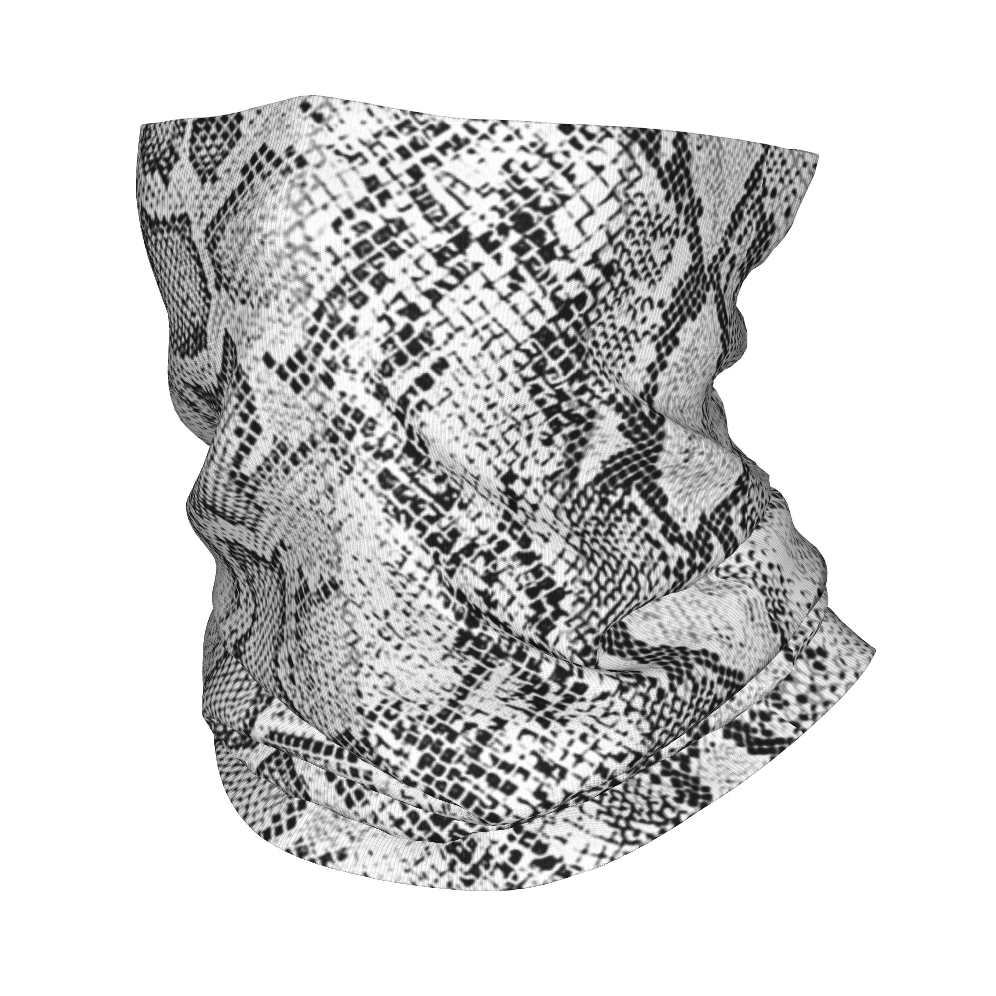 Grijsbandana met slangenhuidpa - Bandana Blank White recensie en prijs