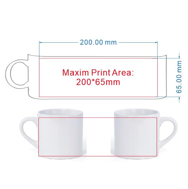 175Ml Kleine Koffiemok Diy Log - Sublimation Mug White recensie en prijs
