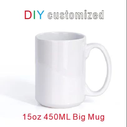 450ML 15 oz Grote beker DIY Aa - Sublimation Mug White recensie en prijs